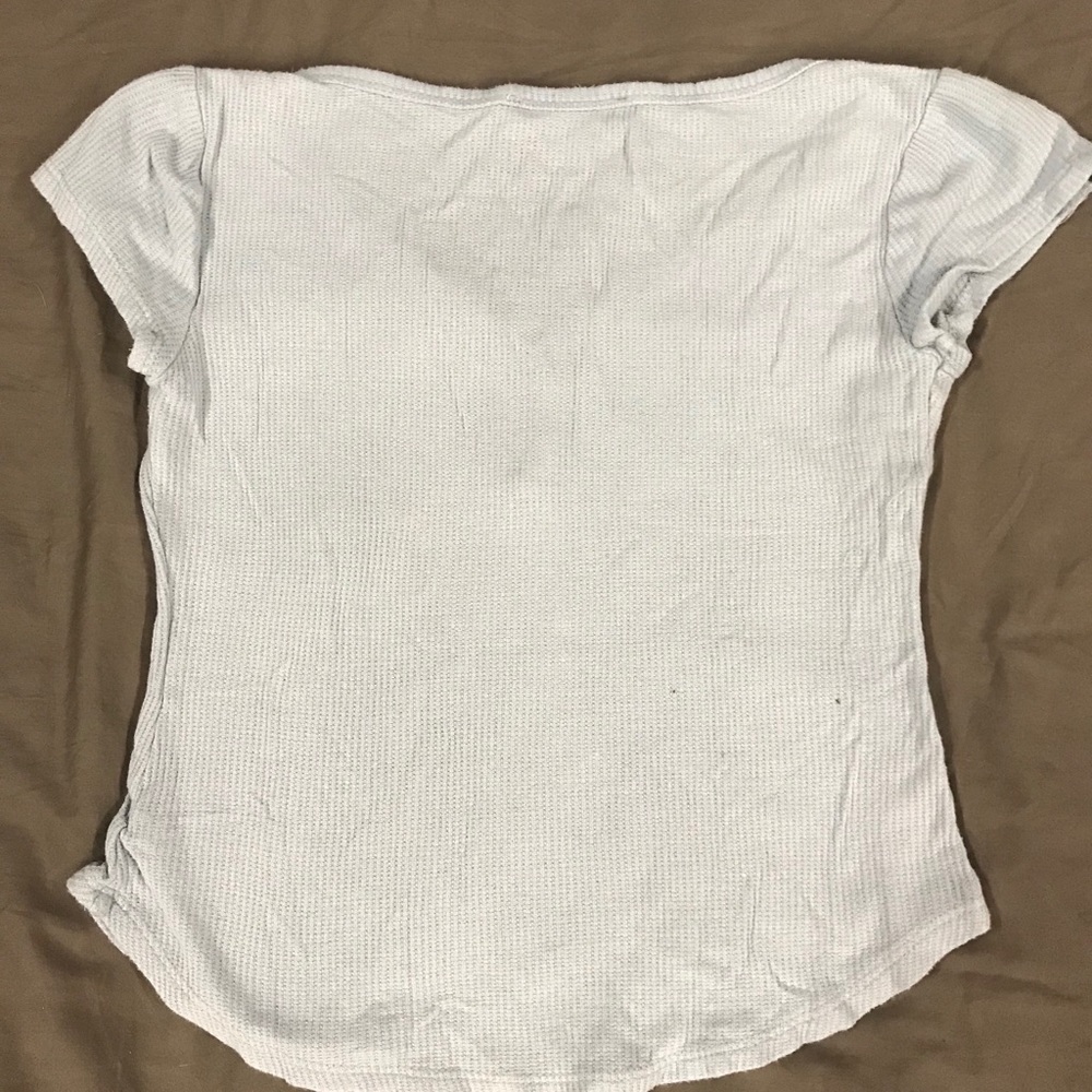 Blue Cropped Short Sleeve - Size S - Picture 2 of 3